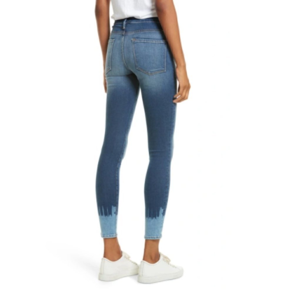 FRAME Le‎ Skinny De Jeanne Jeans In Adair (Tie Dye) sz 25 - Picture 2 of 7
